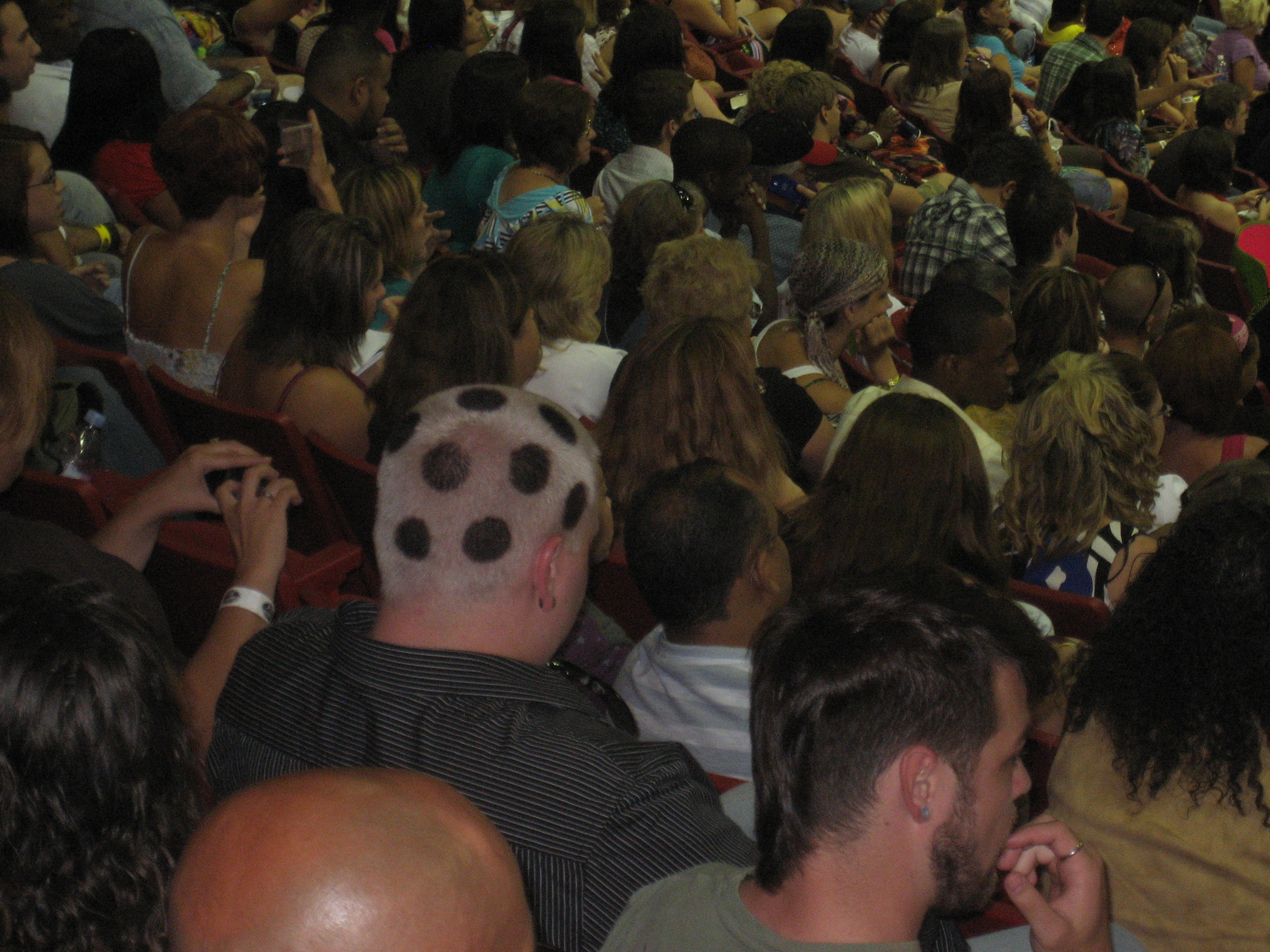 Polka dot head ranked amongst the attention-cravers (Day 3 pic)