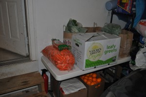 our organic veggie juicing stockpile