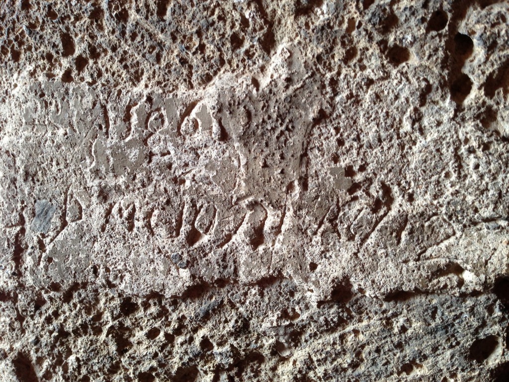 markings on walls from 1500's